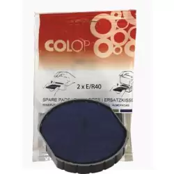 (107406) COLOP ALMOHADILLA E/R40 AZUL BLISTER -2U-