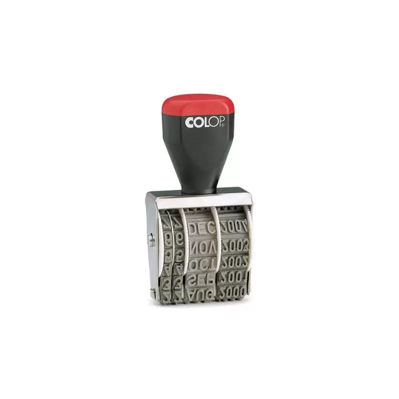 (108681) COLOP SELLO 05000 FECHADOR MANUAL 5MM ESPAÑOL ROJO