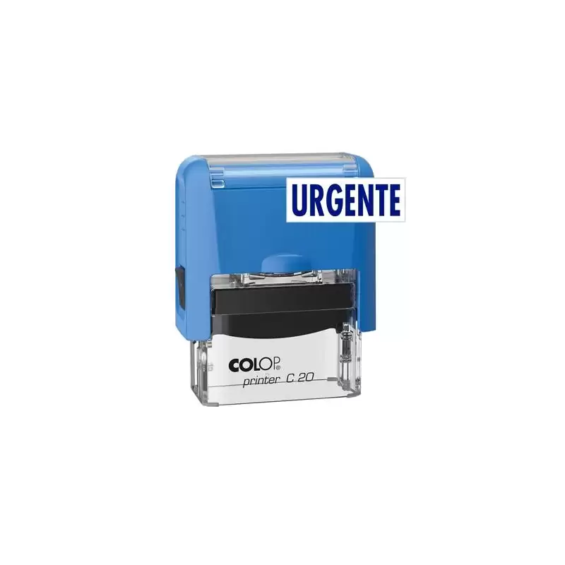 (141687A) COLOP SELLO PRINTER C20 FORMULA " URGENTE " ALMOHADILLA E/20 14X38MM AZUL