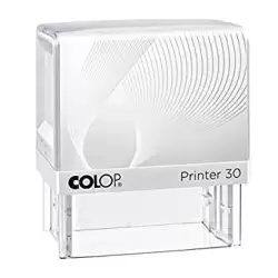 (144607) COLOP PRINTER 30 G7 18X47MM BLANCO/AZUL NO INCLUYE PLACA DE TEXTO PERSONALIZADA