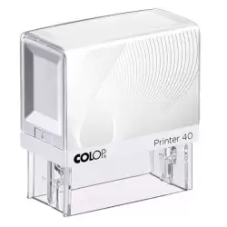 (144772) COLOP PRINTER 40 G7 23X59MM BLANCO/AZUL NO INCLUYE PLACA DE TEXTO PERSONALIZADA