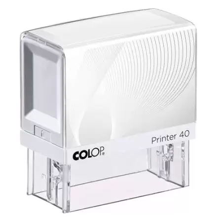 (144772) COLOP PRINTER 40 G7 23X59MM BLANCO/AZUL NO INCLUYE PLACA DE TEXTO PERSONALIZADA