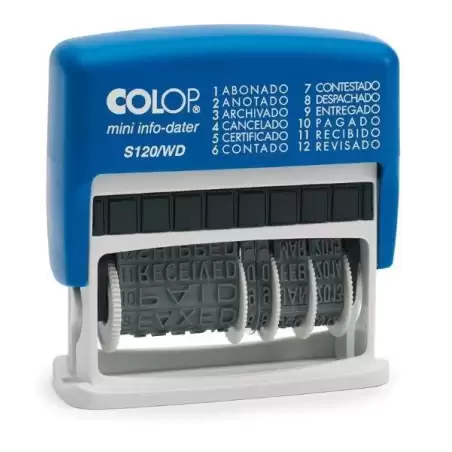 (153630) COLOP FORMULA/FECHADOR MINI MOD.S120/WD AZUL