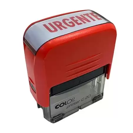 (156283R) COLOP SELLO PRINTER C20 FORMULA " URGENTE " ALMOHADILLA E/20 14X38MM ROJO