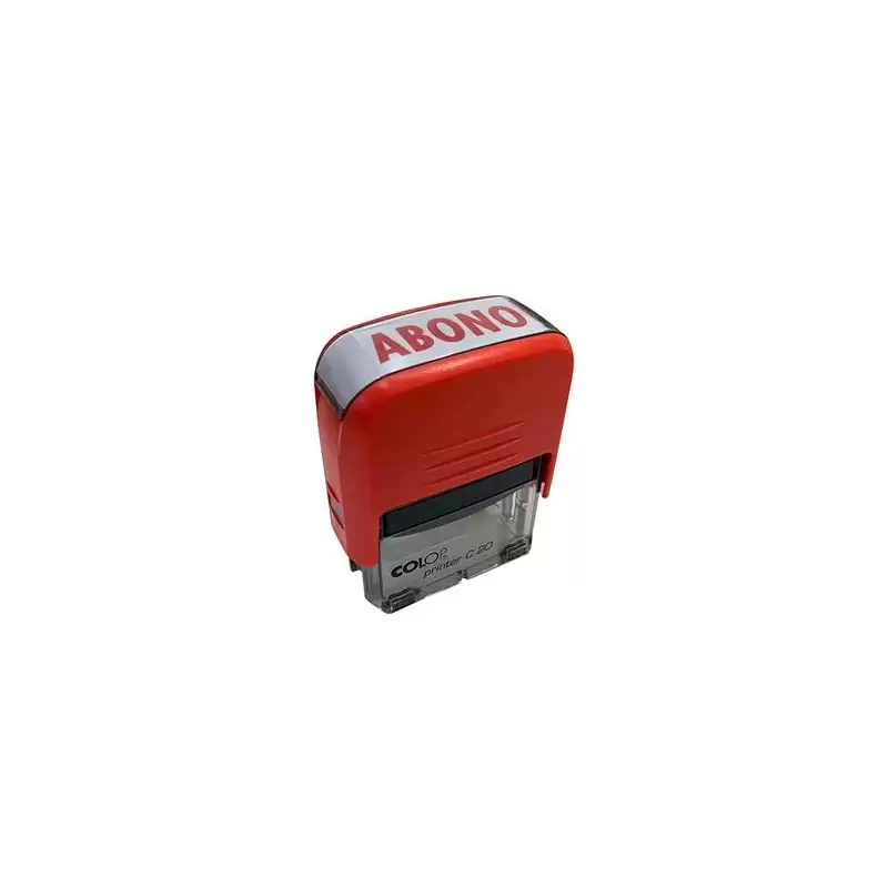 (300000) COLOP SELLO PRINTER C20 FORMULA " ABONO " ALMOHADILLA E/20 14X38MM ROJO