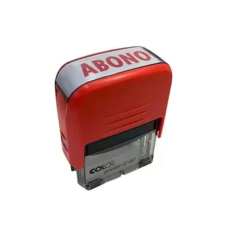 (300000) COLOP SELLO PRINTER C20 FORMULA " ABONO " ALMOHADILLA E/20 14X38MM ROJO