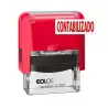 (501091) COLOP SELLO PRINTER C20 FORMULA " CONTABILIZADO " ALMOHADILLA E/20 14X38MM ROJO