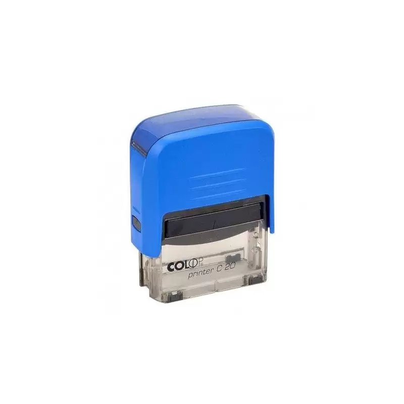 (501093) COLOP SELLO PRINTER C20 FORMULA " DEVOLUCIÓN " ALMOHADILLA E/20 14X38MM AZUL