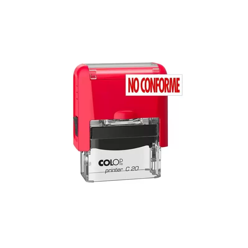 (501105) COLOP SELLO PRINTER C20 FORMULA " NO CONFORME " ALMOHADILLA E/20 14X38MM ROJO