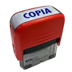 (501110) COLOP SELLO PRINTER C20 FORMULA " COPIA " ALMOHADILLA E/20 14X38MM ROJO