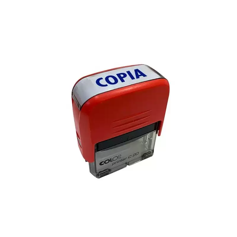 (501110) COLOP SELLO PRINTER C20 FORMULA " COPIA " ALMOHADILLA E/20 14X38MM ROJO