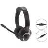(POLONA02B) CONCEPTRONIC AURICULARES JACK 3.5 MM MICROFONO FLEXIBLE CONTROL VOLUMEN NEGRO