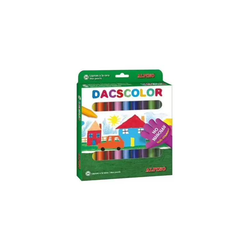 (DC050295) DACS DACSCOLOR CERAS 80MM SEMIBLANDAS NO MANCHAN SURTIDOS -ESTUCHE DE 24U-
