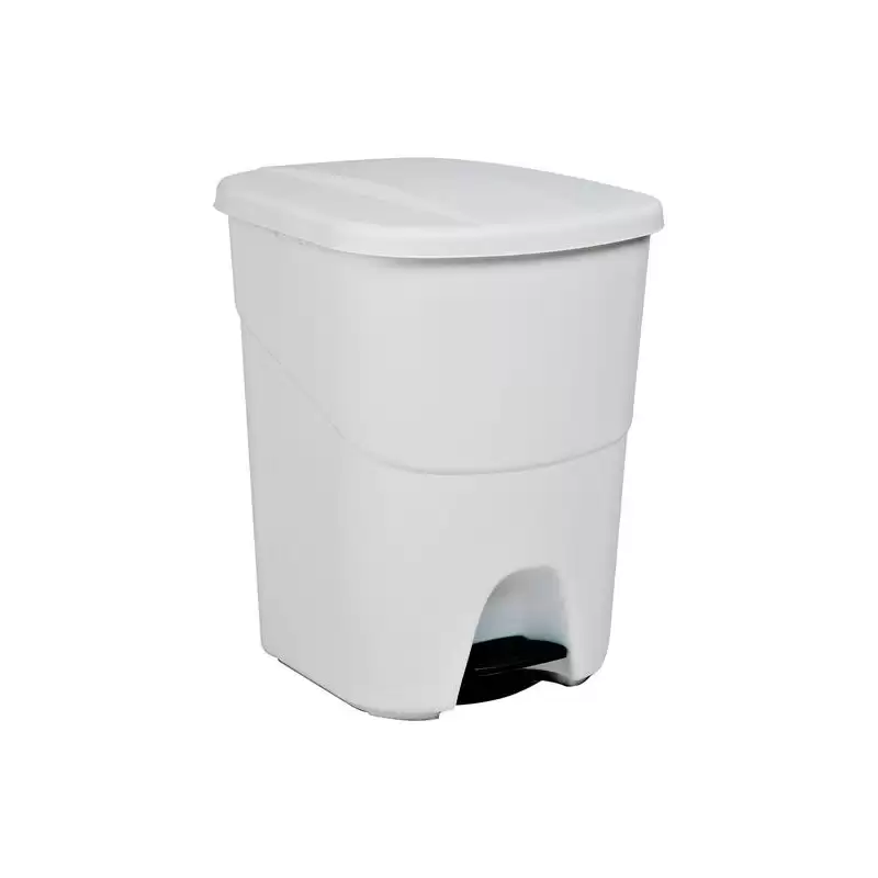(24180BL) DENOX CUBO CON PEDAL ECOLÓGICO PEDALBIN 40L BLANCO