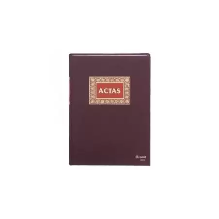 (09905) DOHE LIBRO DE ACTAS FOLIO NATURAL 100 HOJAS