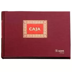 (09926) DOHE LIBRO CAJA DE CONTABILIDAD 100H NUMERADAS CUARTO APAISADO