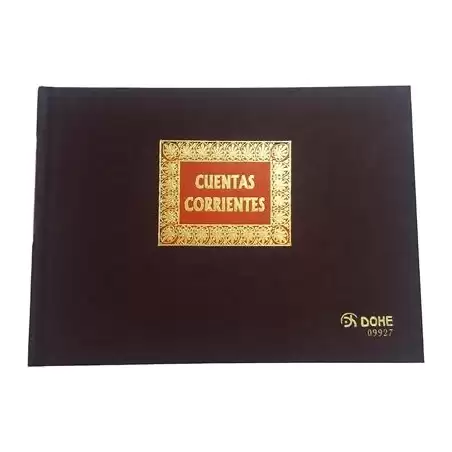 (09927) DOHE CONTABILIDAD LIBRO DE CUENTAS CORRIENTES 1/4 APAISADO 100 HOJAS
