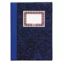 (09950) DOHE CUADERNO CARTONÉ 100H FOLIO NATURAL 70GR RAYADO HORIZONTAL AZUL
