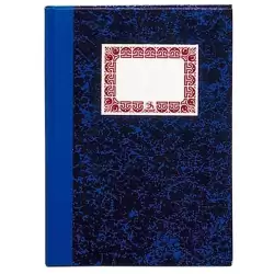 (09981) DOHE CUADERNO CARTONÉ 80H CUARTO NATURAL RAYADO HORIZONTAL 70GR AZUL