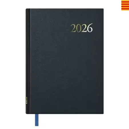 (11125-2026) DOHE AGENDA ANUAL SEGOVIA 14X20CM SV NEGRO 2026 CATALÁN