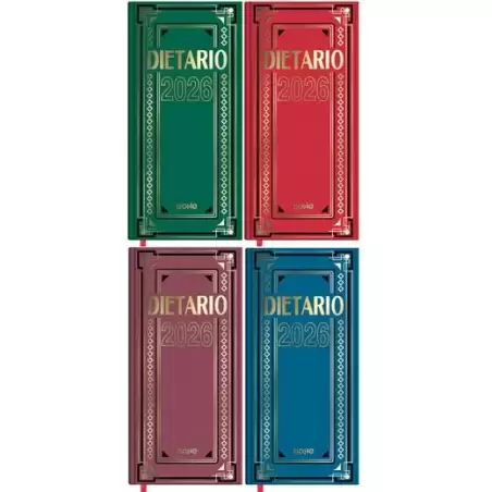 (11151-2026) DOHE DIETARIO DOS TERCIOS 14.5X31CM DP CARTÓN GELTEX C/SURTIDOS 2026