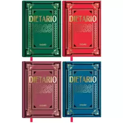 (11154-2026) DOHE DIETARIO OCTAVO 11.5X16.5CM DP CARTÓN GELTEX C/SURTIDOS 2026