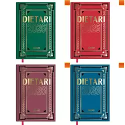 (11157-2026) DOHE DIETARIO CUARTO 15X21CM DP CARTÓN GELTEX C/SURTIDOS 2026 CATALÁN