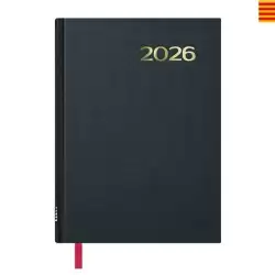 (11408-2026) DOHE AGENDA ANUAL SÍNTEX 14X20CM DP NEGRO 2026 CATALÁN