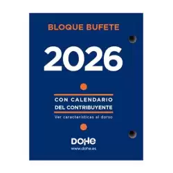 (11601-2026) DOHE BLOQUE BUFETE ANUAL 8.5X11CM CASTELLANO 2026