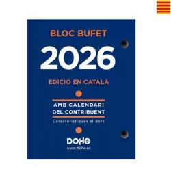 (11604-2026) DOHE BLOQUE BUFETE ANUAL 8.5X11CM CATALÁN 2026