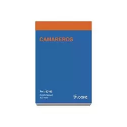 (50160) DOHE TALONARIO CAMAREROS BOLSILLO NATURAL SENCILLO -10U-