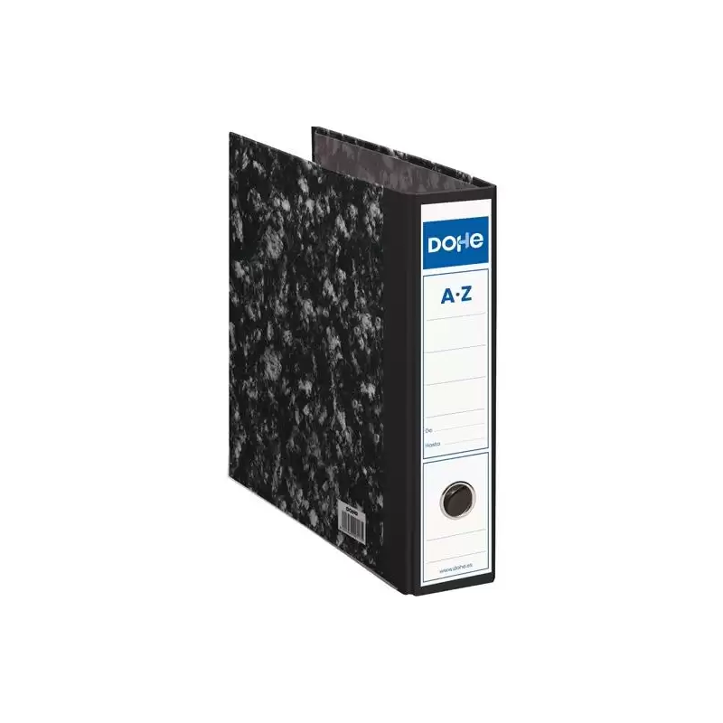 (09117) DOHE ARCHIVADOR PALANCA ARCHINOVO A4 LOMO ANCHO CARTÓN FORRADO NEGRO JASPEADO