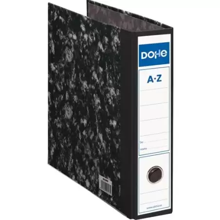 (09117) DOHE ARCHIVADOR PALANCA ARCHINOVO A4 LOMO ANCHO CARTÓN FORRADO NEGRO JASPEADO