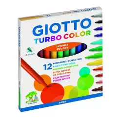 (F416000) GIOTTO ROTULADORES TURBO COLOR SURTIDOS ESTUCHE 12 UD