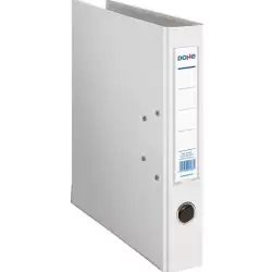 (09483) DOHE ARCHIVADOR PALANCA ARCHICOLOR FOLIO LOMO ESTRECHO RADO CARTÓN FORRADO PP BLANCO