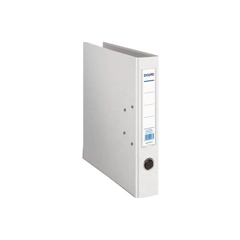 (09483) DOHE ARCHIVADOR PALANCA ARCHICOLOR FOLIO LOMO ESTRECHO RADO CARTÓN FORRADO PP BLANCO