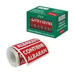 (16410) DOHE PACKIA ROLLO ETIQUETAS ADHESIVAS PREIMPRESAS PARA ENVÍOS / 100 X 50 MM / "CONTIENE ALBARÁN"