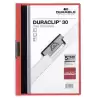 (220003) DURABLE CARPETA DOSSIER PINZA DURACLIP 30 ROJO A4 -25U-