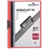 (220903) DURABLE CARPETA DOSSIER PINZA DURACLIP 60 ROJO A4 -25U-