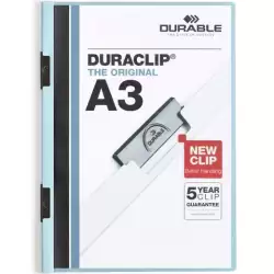 (221806) DURABLE CARPETA DOSSIER PINZA DURACLIP 60 A3 AZUL