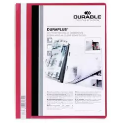 (257903) DURABLE CARPETA DE PRESENTACIÓN DOSSIER FÁSTENER DURAPLUS A4 ROJO -25 UD-