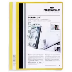 (257904) DURABLE CARPETA DE PRESENTACIÓN DOSSIER FÁSTENER DURAPLUS A4 AMARILLO -25 UD-