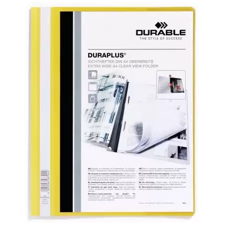 (257904) DURABLE CARPETA DE PRESENTACIÓN DOSSIER FÁSTENER DURAPLUS A4 AMARILLO -25 UD-