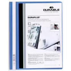 (257906) DURABLE CARPETA DE PRESENTACIÓN DOSSIER FÁSTENER DURAPLUS A4 AZUL -25 UD-