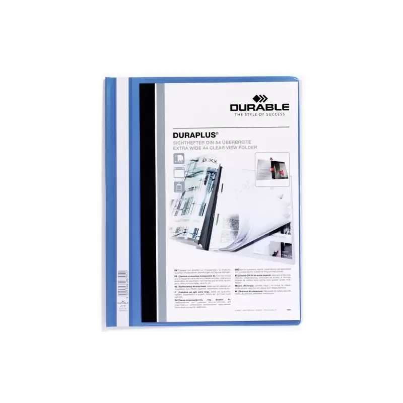(257906) DURABLE CARPETA DE PRESENTACIÓN DOSSIER FÁSTENER DURAPLUS A4 AZUL -25 UD-