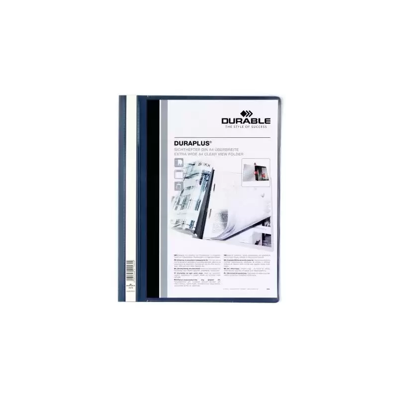 (257907) DURABLE CARPETA DE PRESENTACIÓN DOSSIER FÁSTENER DURAPLUS A4 AZUL OSCURO -25 UD-