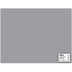 (14268) APLI CARTULINA 50X65CM 170GR PACK DE 25H GRIS