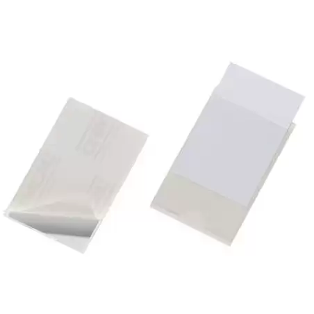 (807919) DURABLE POCKETFIX BOLSA DE 10 FUNDAS AUTOADHESIVAS 90X57MM PVC TRANSPARENTE -10U-