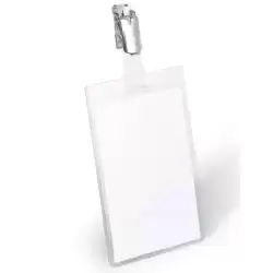 (800219) DURABLE PORTANOMBRES PARA IDENTIFICACIÓN 90X60MM CON CLIP GIRATORIO PACK 25 UD