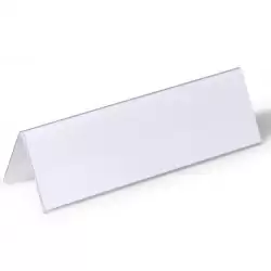 (805219) DURABLE PORTANOMBRES DE MESA 61X210MM TRANSPARENTE